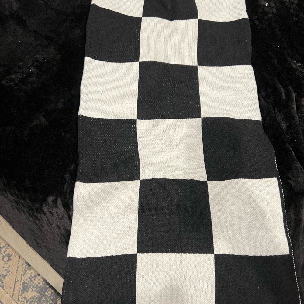 Black and White Checkered Skirt